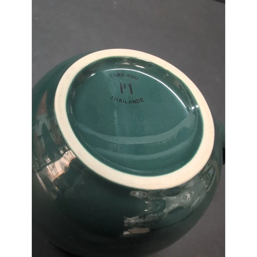 Pier 1 Stoneware Oversized Mug Coffee/Soup Cup Green 19 Oz